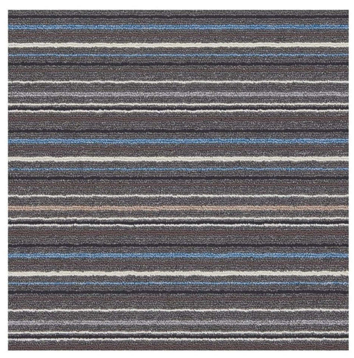 Stockholm Lead/Light Blue Washable Mat - Stylish & Practical