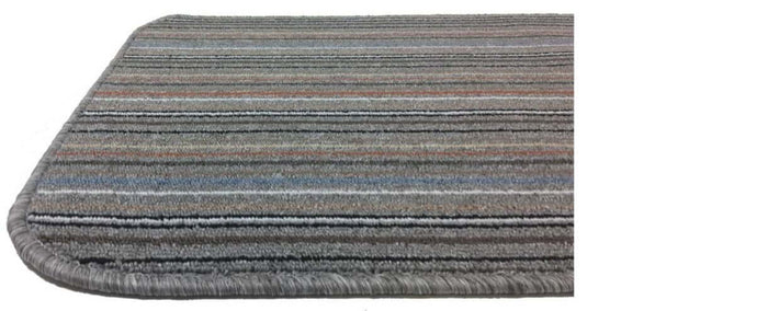 Stockholm Lead/Light Blue Washable Mat - Stylish & Practical
