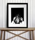 PinkPolish Design Art Prints "Storm"  Ink Drawing: Art Print