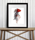 PinkPolish Design Art Prints "Strange Fish"  Watercolor Painting: Art Print
