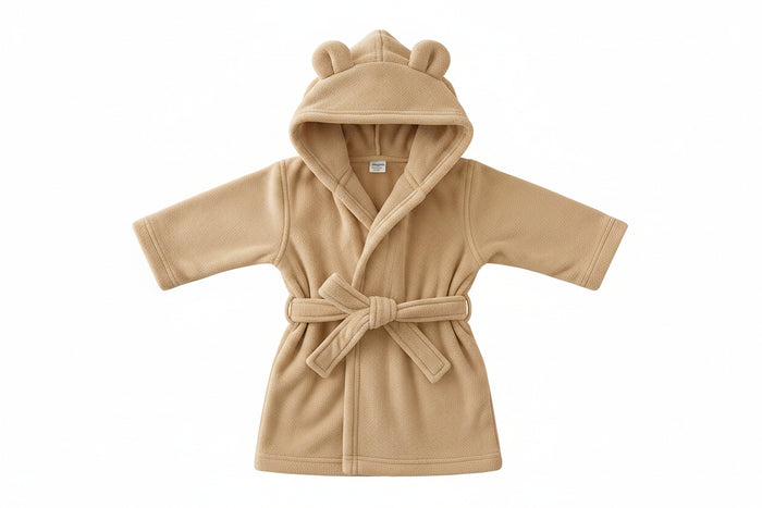 Super soft Baby Dressing Gown/ Robe -Taupe (PK6)(3-24m) BIS-2020-2345T