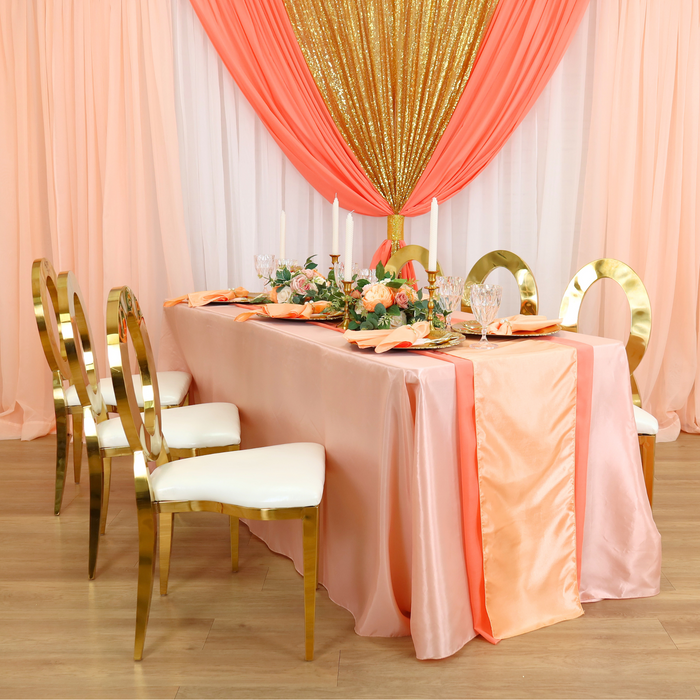 Taffeta Tablecloth 90"x132" Rectangular - Blush