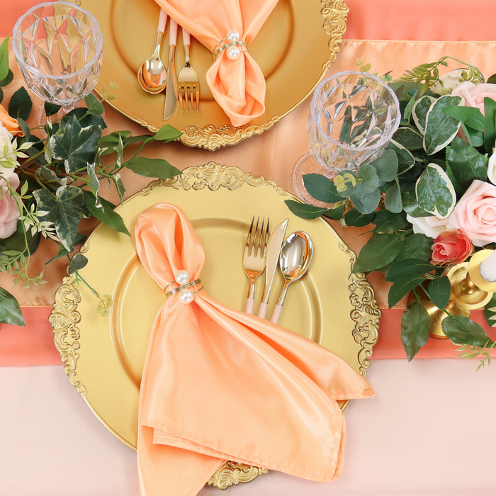 Taffeta Tablecloth 90"x132" Rectangular - Blush