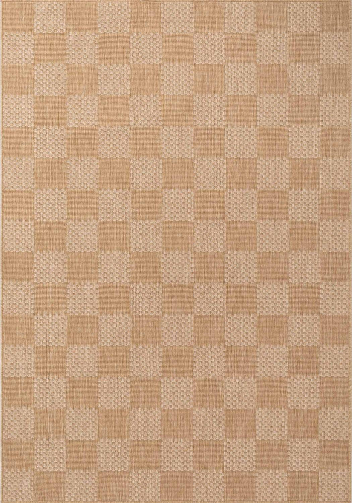 Checkered pattern with alternating light and dark brown squares
