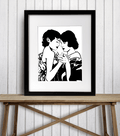 PinkPolish Design Art Prints 8"x10" "The Dance"  Ink Drawing: Art Print
