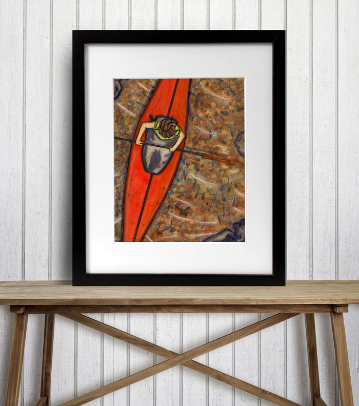 PinkPolish Design Art Prints "The Shallows" Watercolor Painting: Art Print