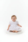 Tiered Baby Dress with Smocking and Bow (NB-6m) (PK6) BIS-2120-6266