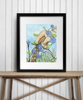 PinkPolish Design Art Prints "Time Waits for No One"  Watercolor Painting: Art Print