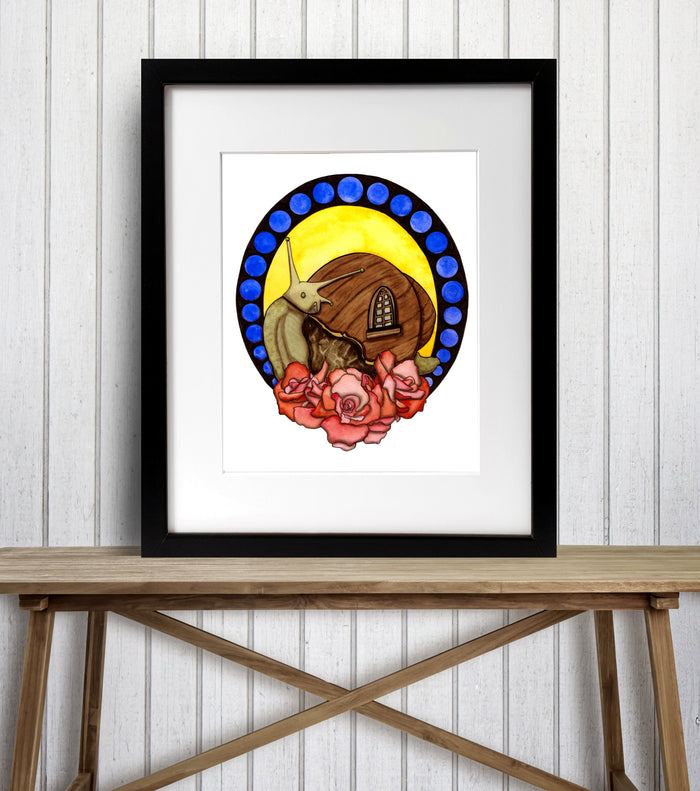 PinkPolish Design Art Prints "Tiny Home" Watercolor Painting: Art Print