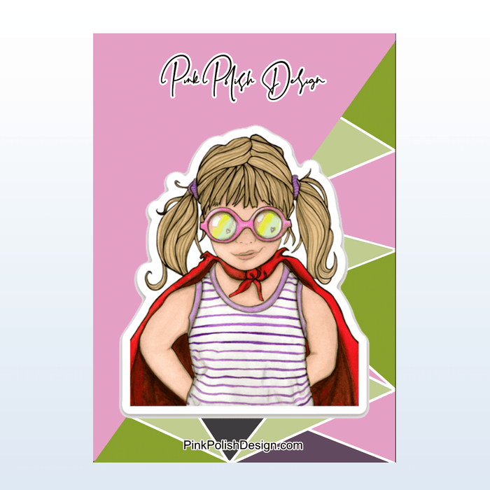 PinkPolish Design Stickers "To the Rescue" Vinyl Die Cut Sticker