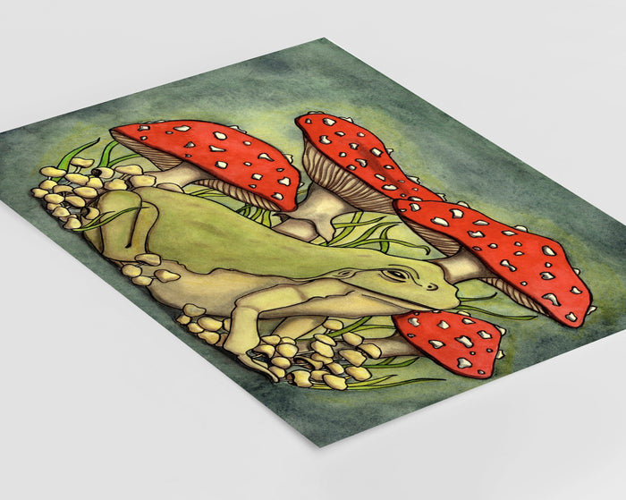 PinkPolish Design Posters, Prints, & Visual Artwork "Toadstool" Art Print
