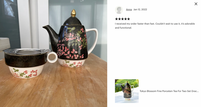 Tokyo Blossom Fine Porcelain Tea For Two Set