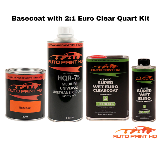 Toyota 1A6 Moonglow Pearl Basecoat Clearcoat Quart Complete Paint Kit