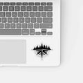 PinkPolish Design Stickers "Tree Ridge Compass" Vinyl Die Cut Sticker