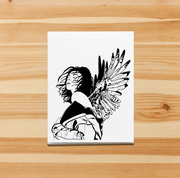 PinkPolish Design Note Cards "Unfurled" Handmade Notecard