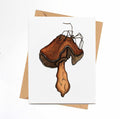 PinkPolish Design Note Cards "Uninvited Guest" Handmade Notecard
