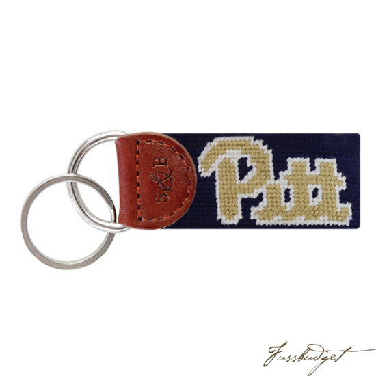 University of Pittsburgh Needlepoint Key Fob-Fussbudget.com