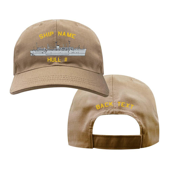U.S. Navy Custom Ship Cap - Coyote - Hunley Sub Tender Hats and Caps