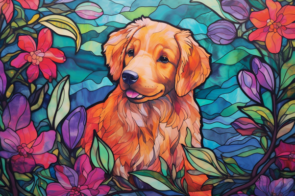 Vibrant Golden Retriever