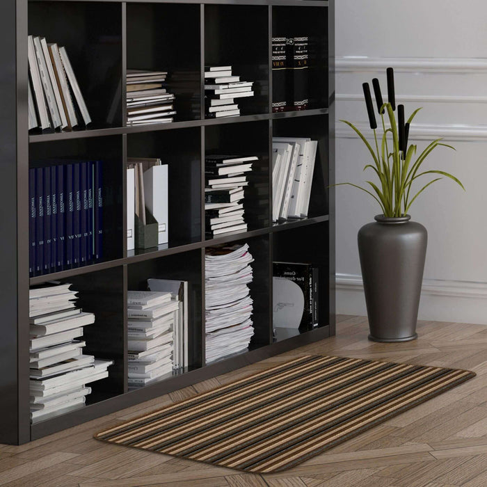 Washable Designer Mats Stripe Design in Different Colors