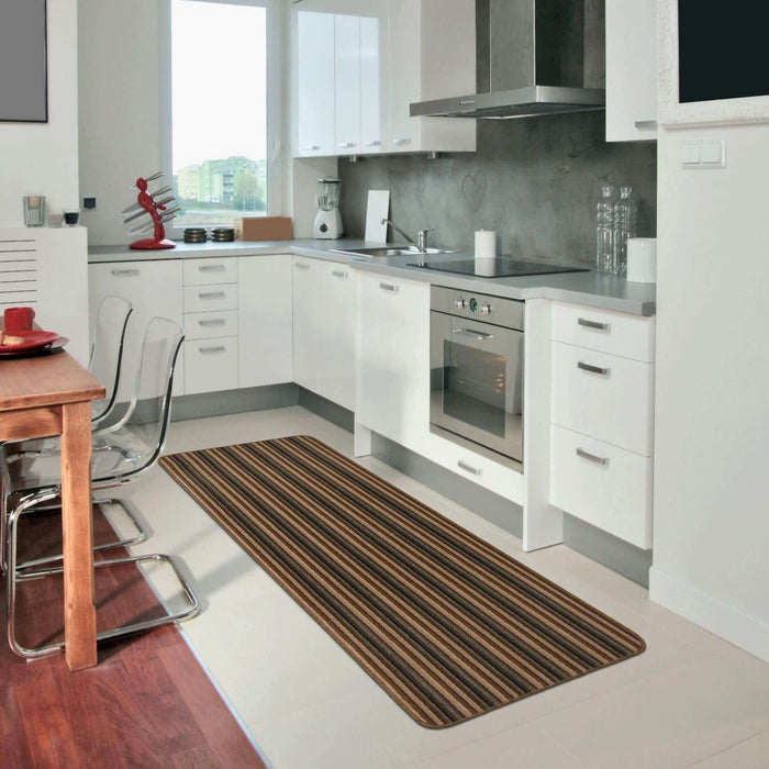 Washable Designer Mats Stripe Design in Different Colors