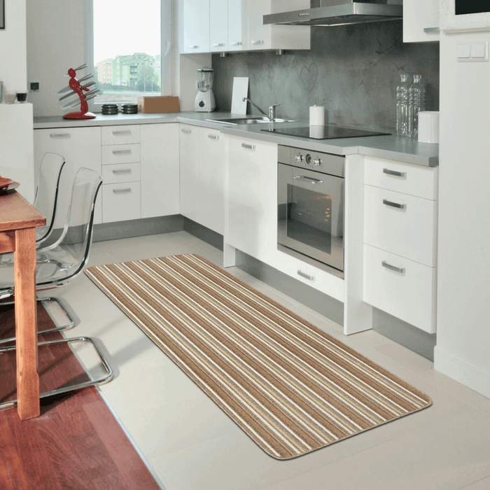 Washable Designer Mats Stripe Design in Different Colors