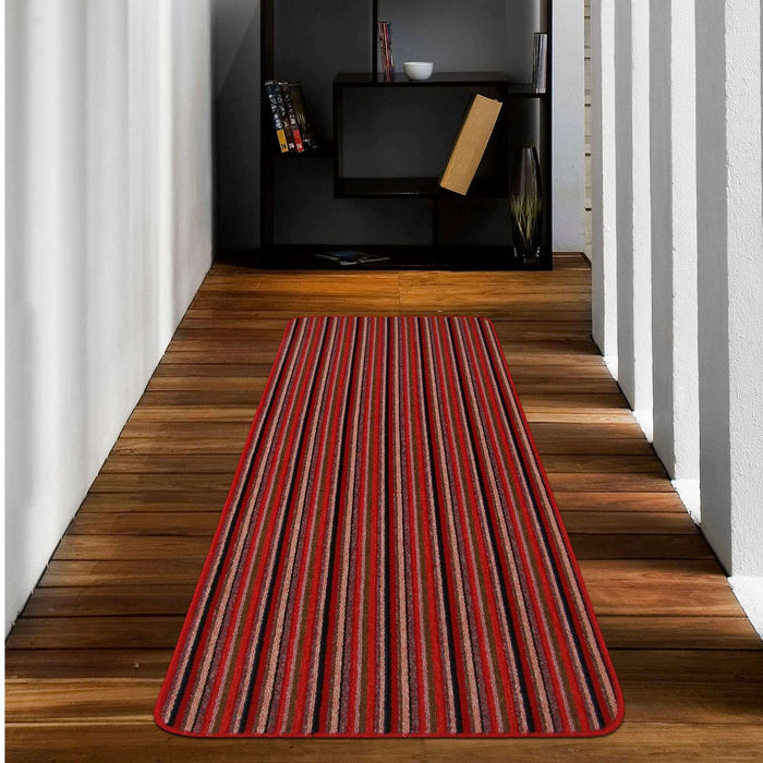 Washable Designer Mats Stripe Design in Different Colors