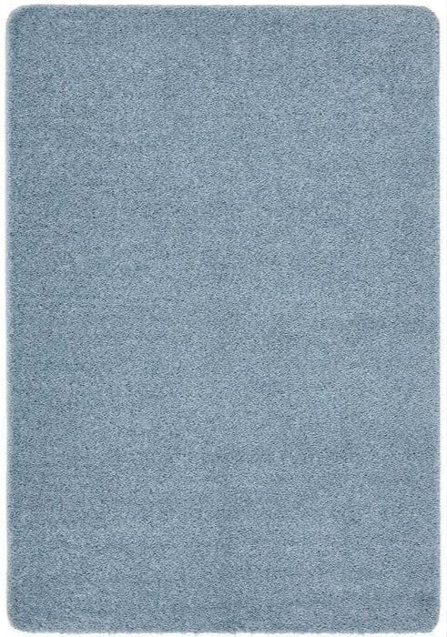 The Rugs Washable Denim Blue Shaggy Rug | Soft & Durable