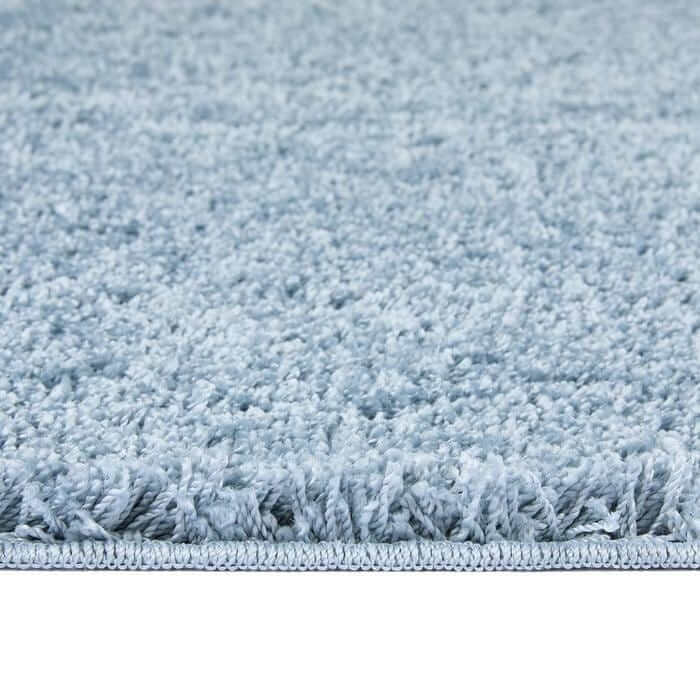 The Rugs Washable Denim Blue Shaggy Rug | Soft & Durable
