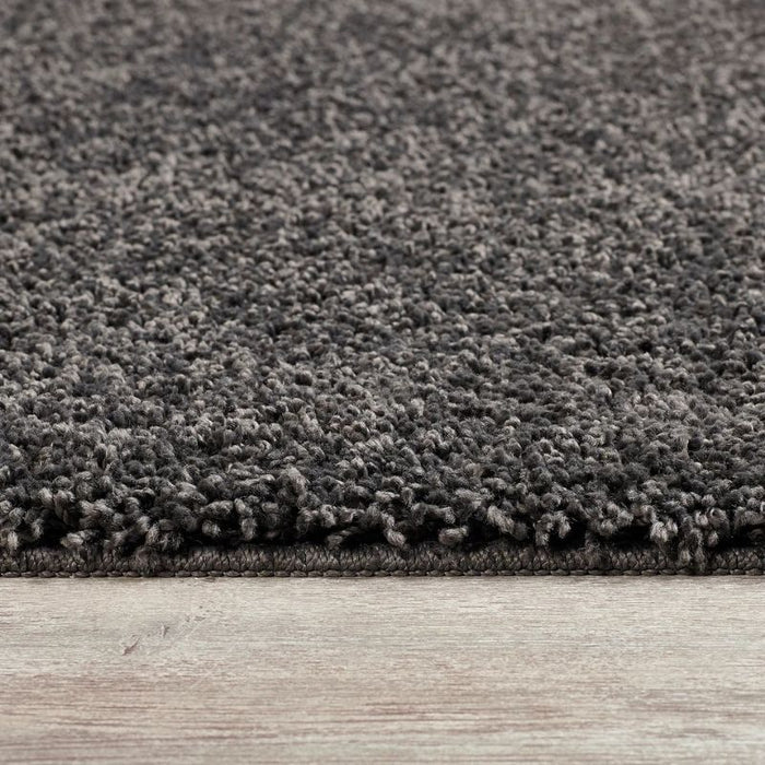 Washable Charcoal Shaggy Rug | British-Made Luxury |The Rug