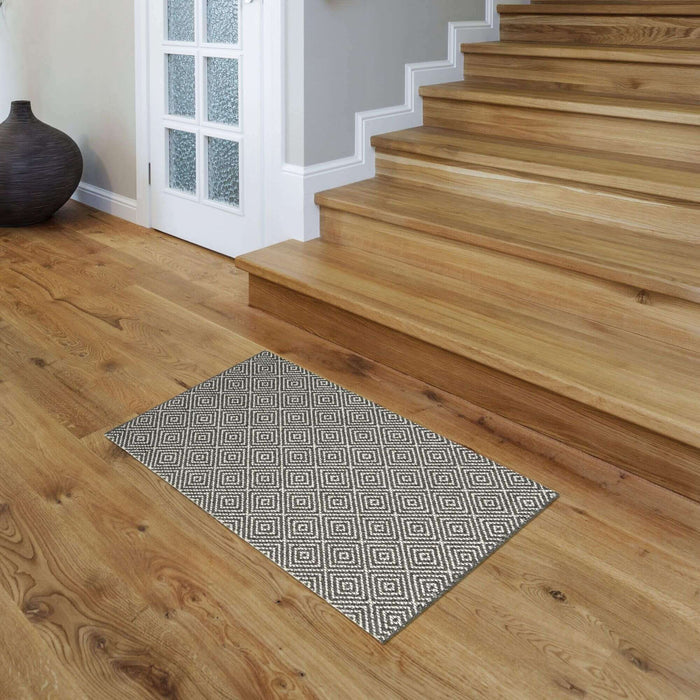 Diamond Design Washable Rug | Multi-Purpose | The Rugs