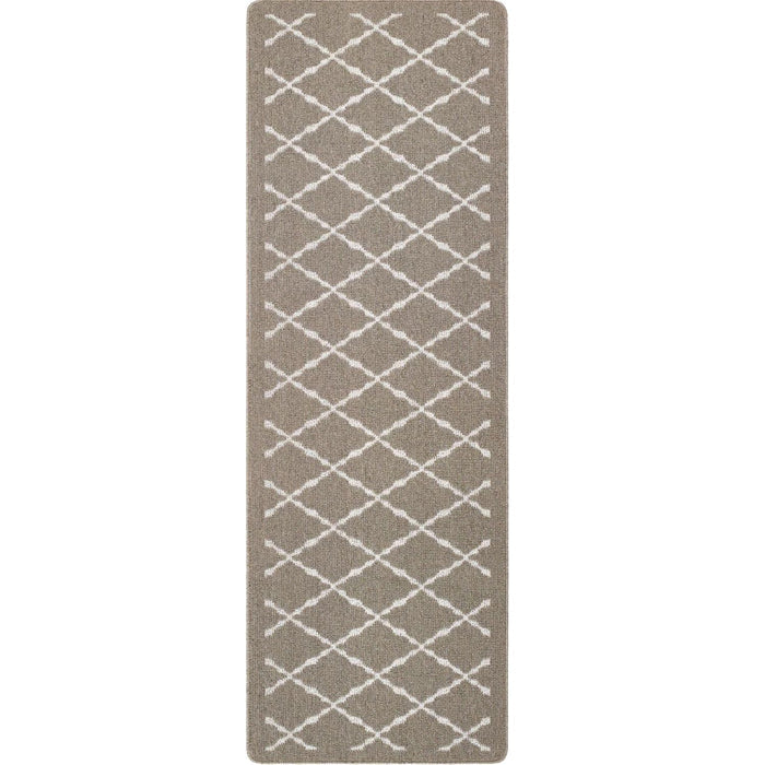 The Rugs Durable Washable Mats & Runners with Diamond Design