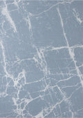 Machine Washable Flatweave Rug Abstract Blue