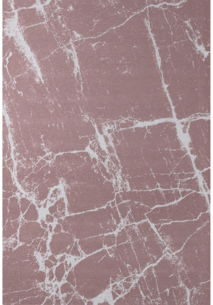 Machine Washable Flatweave Rug Abstract Pink
