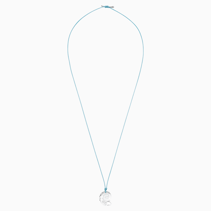WATER SCHOOL:NECKLACE THRD TURQSE LG CRY