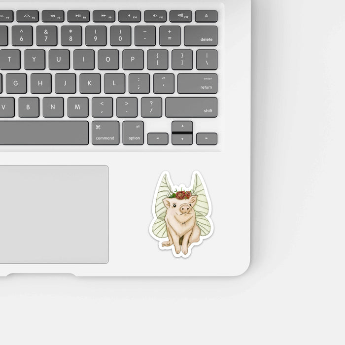PinkPolish Design Stickers "When Pigs Fly" Vinyl Die Cut Sticker