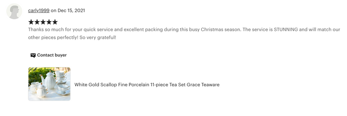 White Gold Scallop Fine Porcelain 11-Piece Tea Set
