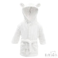 White Plain Hooded Robes - Ears (2-3y) (PK4) FBR52-23