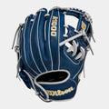 Rear view of Wilson A1000 DP15 11.5" Infield Baseball Glove.