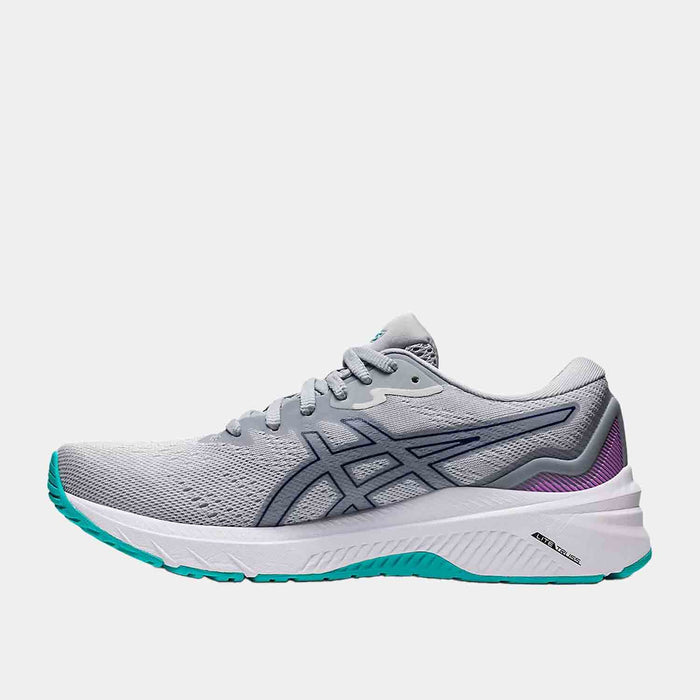 Side medial view of Women's Asics GT-1000 11 Running Shoes.