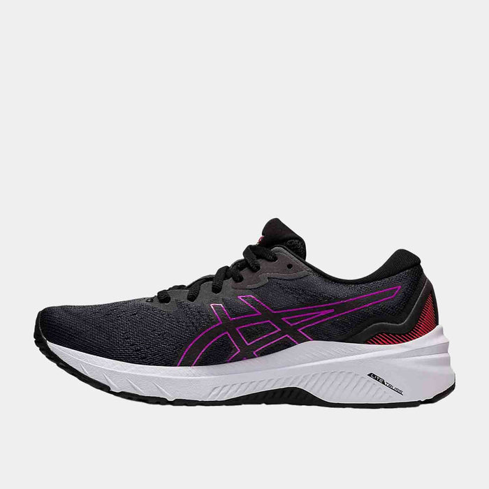 Side medial view of Women's Asics GT-1000 11 Running Shoes.
