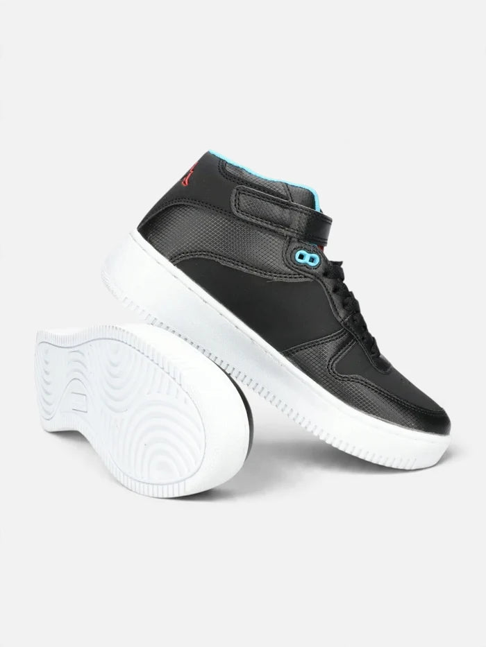 Zapatillas Niño Kappa Logo Maserta Md Negro Rojo