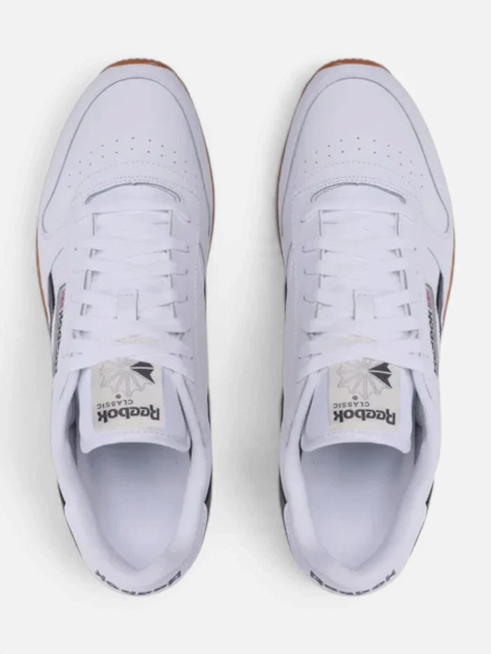 Zapatillas Reebok Classic Leather Blanco Gris Vintage Chalk S23 R