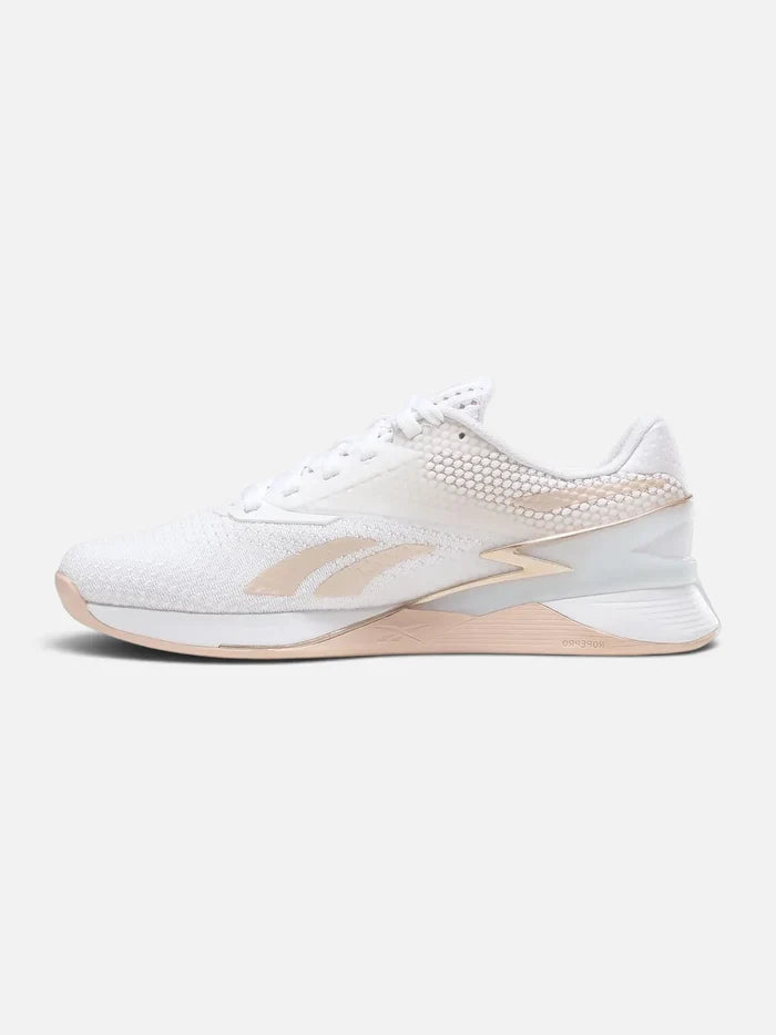Zapatillas Reebok Nano X3 Blanco Rosa Pastel