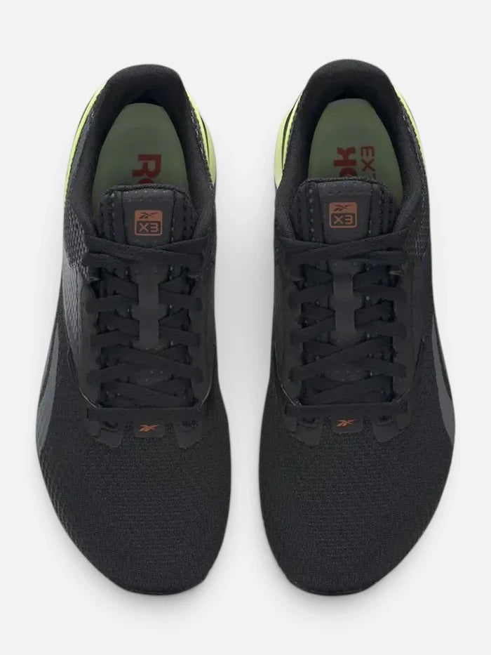Zapatillas Reebok Nano X3 Negro Amarillo Naranja